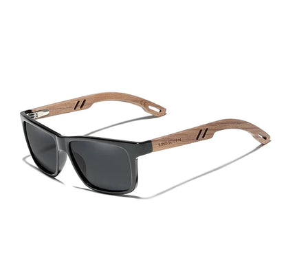 Óculos de sol masculino Khaoti Zenith com hastes em madeira